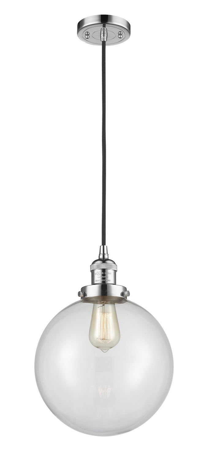 Innovations 201C-PC-G202-10 One Light Mini Pendant, Polished Chrome