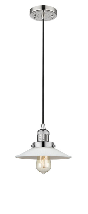 Innovations 201C-PN-G1 One Light Mini Pendant, Polished Nickel
