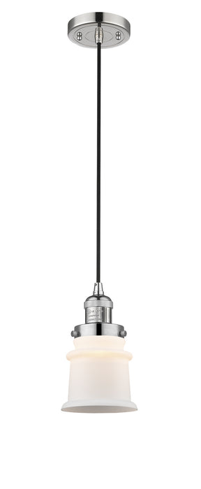 Innovations 201C-PN-G181S One Light Mini Pendant, Polished Nickel