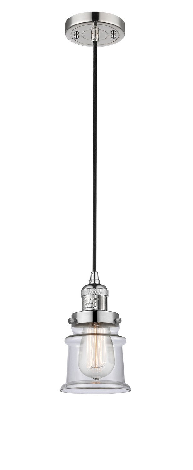Innovations 201C-PN-G182S-LED LED Mini Pendant, Polished Nickel