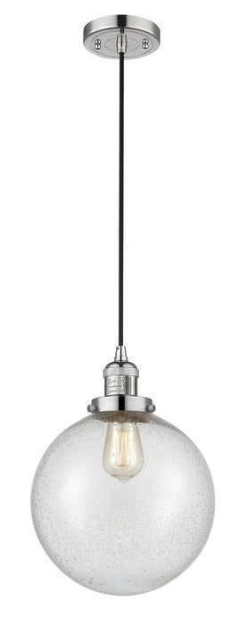 Innovations 201C-PN-G204-10 One Light Mini Pendant, Polished Nickel