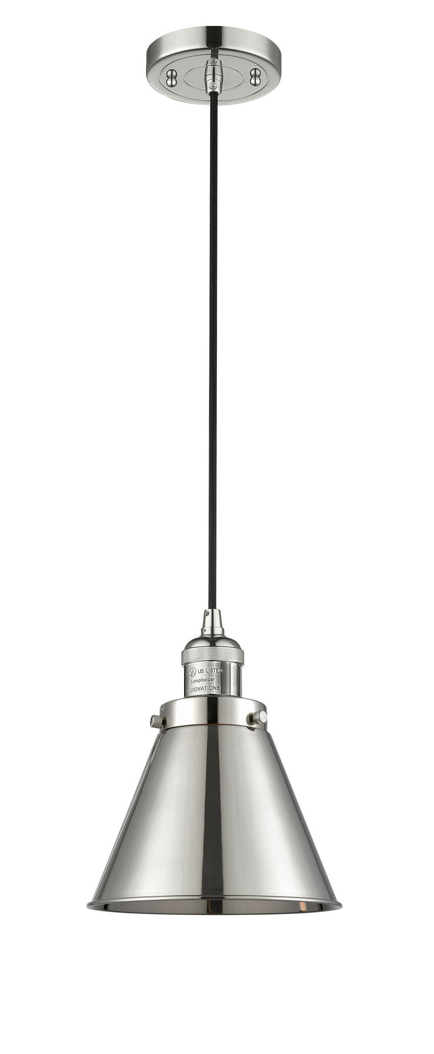 Innovations 201C-PN-M13-PN One Light Mini Pendant, Polished Nickel