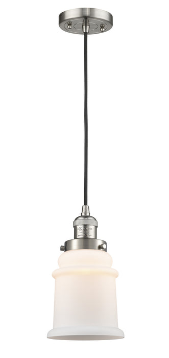 Innovations 201C-SN-G181 One Light Mini Pendant, Brushed Satin Nickel