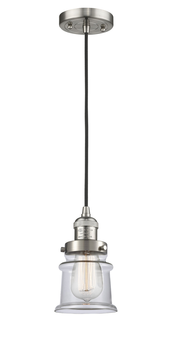 Innovations 201C-SN-G182S One Light Mini Pendant, Brushed Satin Nickel