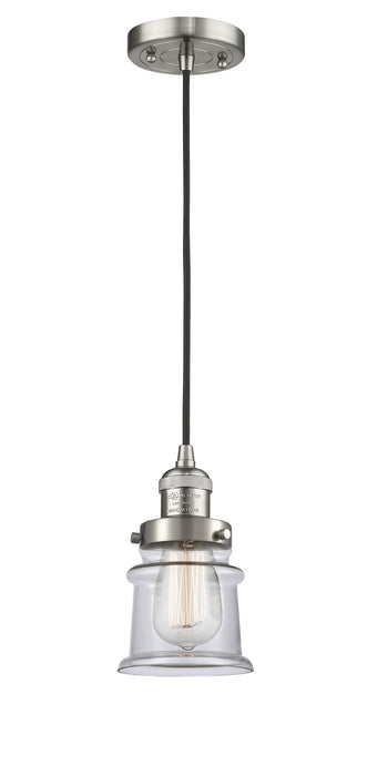 Innovations 201C-SN-G182S One Light Mini Pendant, Brushed Satin Nickel