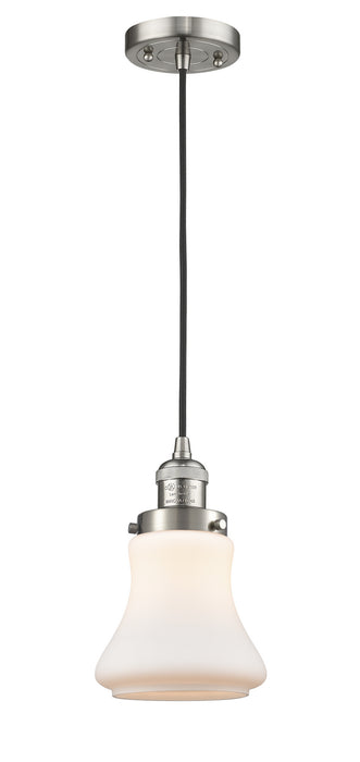 Innovations 201C-SN-G191 One Light Mini Pendant, Brushed Satin Nickel