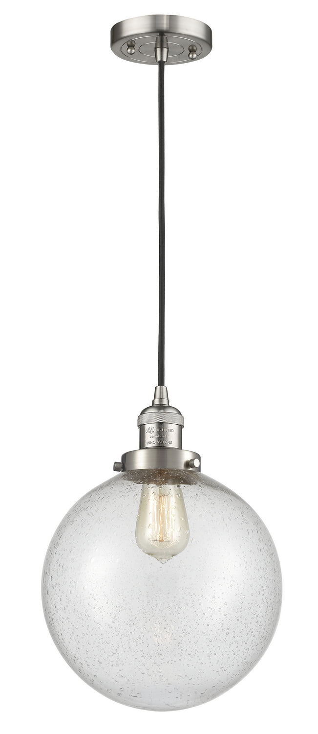 Innovations 201C-SN-G204-10 One Light Mini Pendant, Brushed Satin Nickel