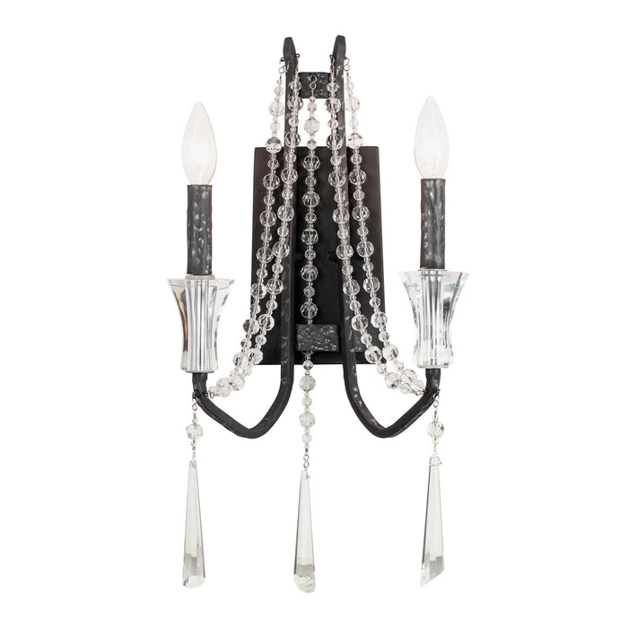 Varaluz 270W02OX Two Light Wall Sconce, Onyx