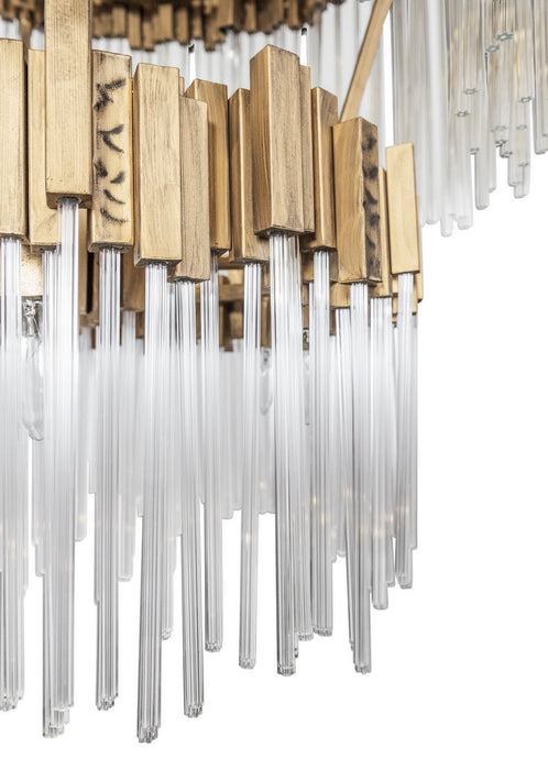 Varaluz 309C14HG 14 Light Chandelier, Havana Gold