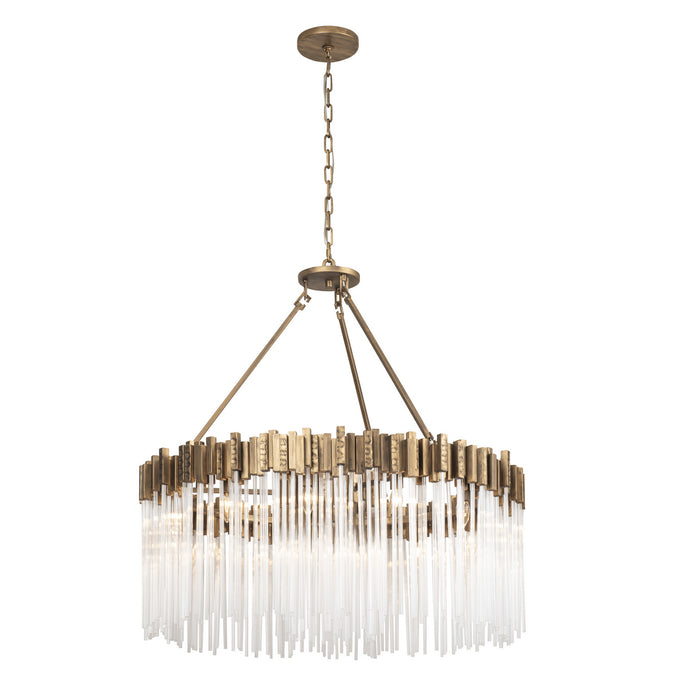 Varaluz 309P12HG 12 Light Pendant, Havana Gold