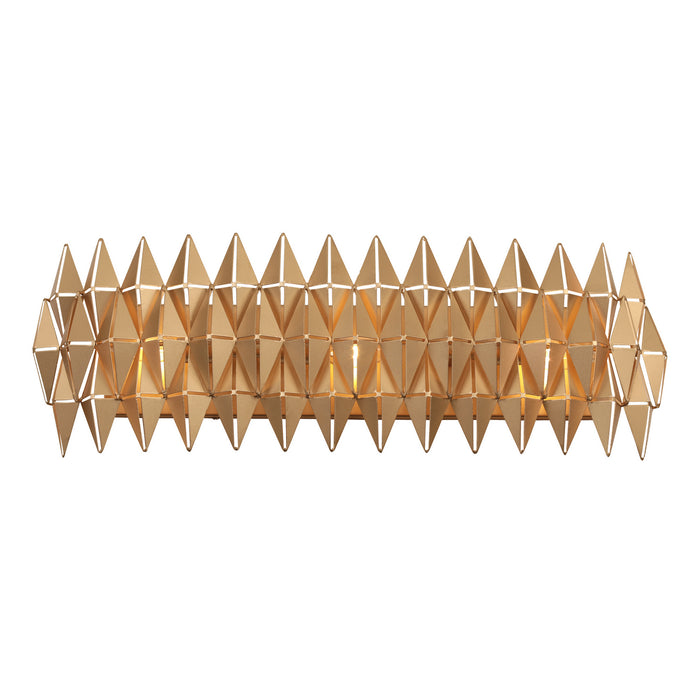 Varaluz 342B03FG Three Light Bath, French Gold