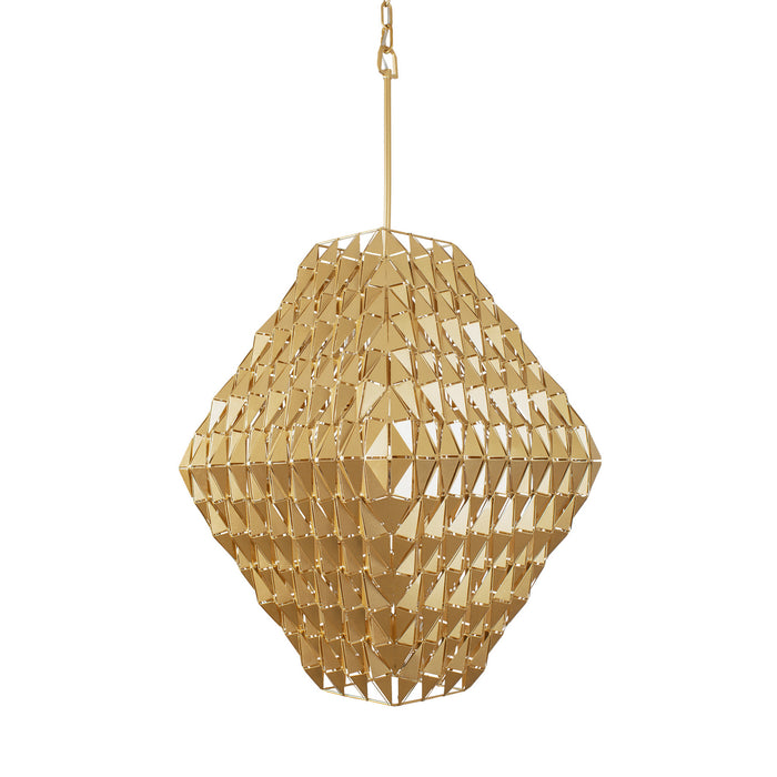Varaluz 342F08FG Eight Light Pendant, French Gold