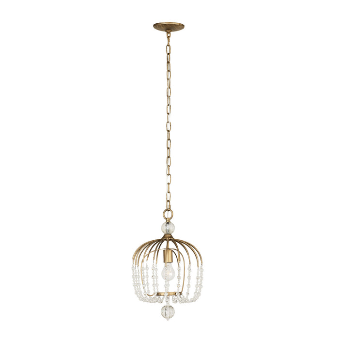 Varaluz 343P01HG One Light Pendant, Havana Gold