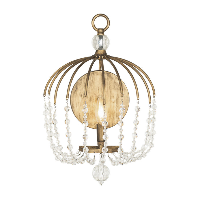 Varaluz 343W01HG One Light Wall Sconce, Havana Gold