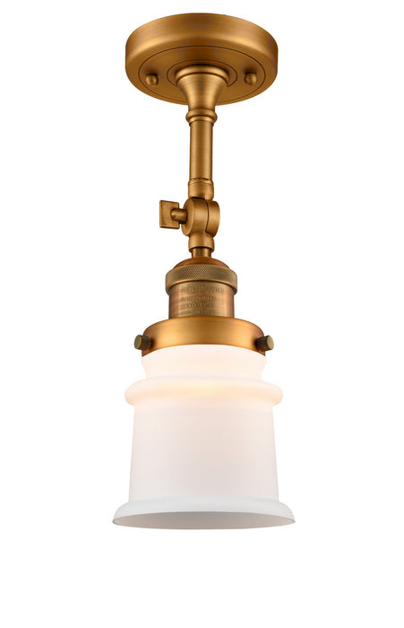 Innovations 201F-BB-G181S-LED LED Semi-Flush Mount, Brushed Brass