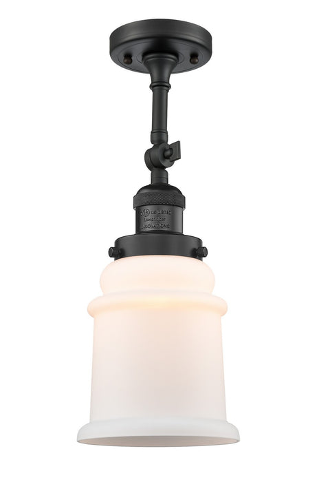 Innovations 201F-BK-G181-LED LED Semi-Flush Mount, Matte Black