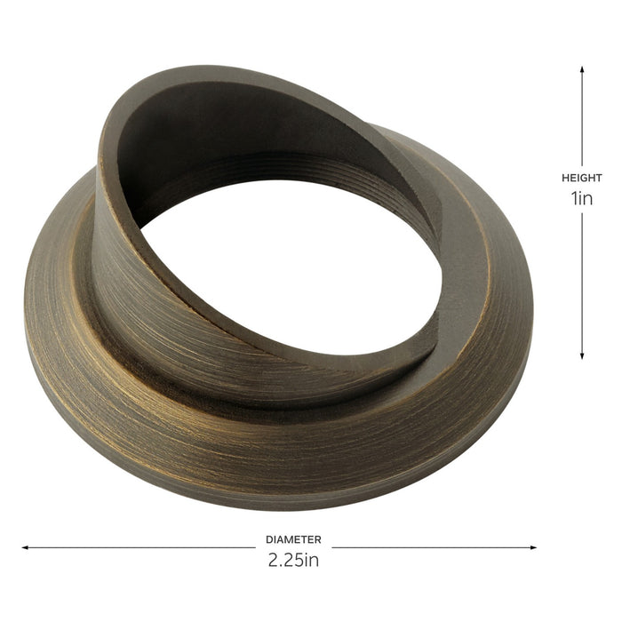 Kichler 16142CBR Mini All-Purpose Cowl Accessory, Centennial Brass