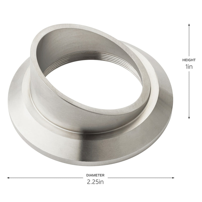 Kichler 16142SS Mini All-Purpose Cowl Accessory, Stainless Steel