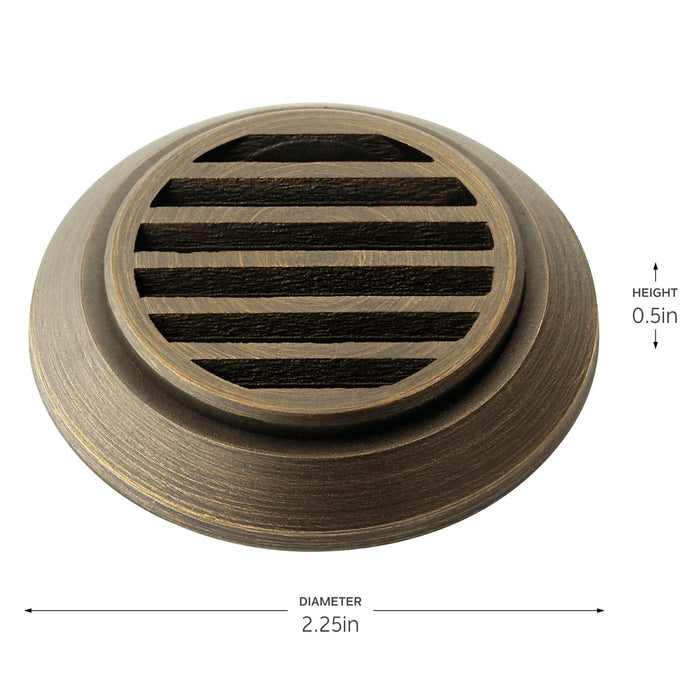 Kichler 16146CBR Mini All-Purpose Louver, Centennial Brass