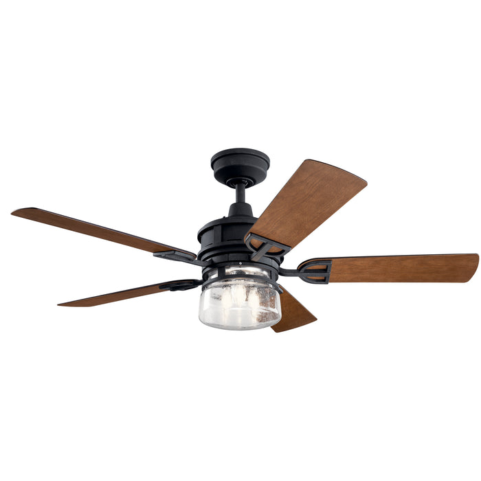 Kichler 310239DBK 52" Ceiling Fan, Distressed Black