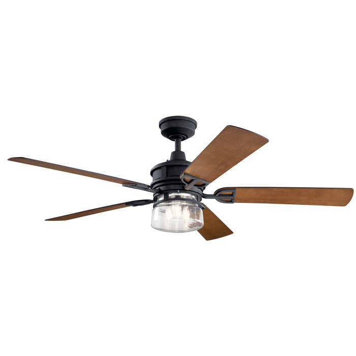 Kichler 310240DBK 60" Ceiling Fan, Distressed Black