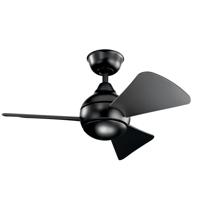 Kichler 330150SBK 34" Ceiling Fan, Satin Black