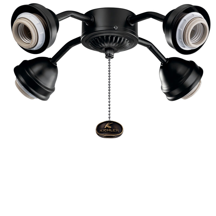 Kichler 350015SBK LED Fan Fitter, Satin Black