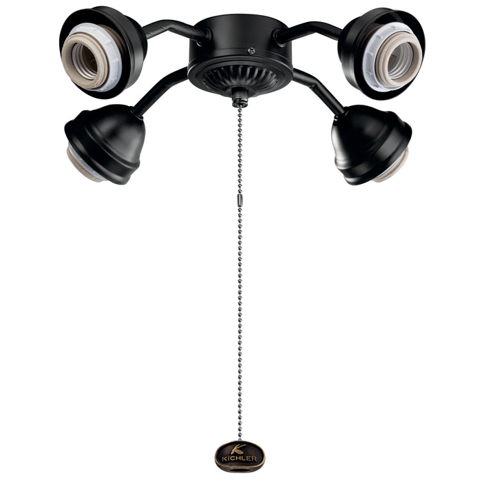 Kichler 350015SBK LED Fan Fitter, Satin Black