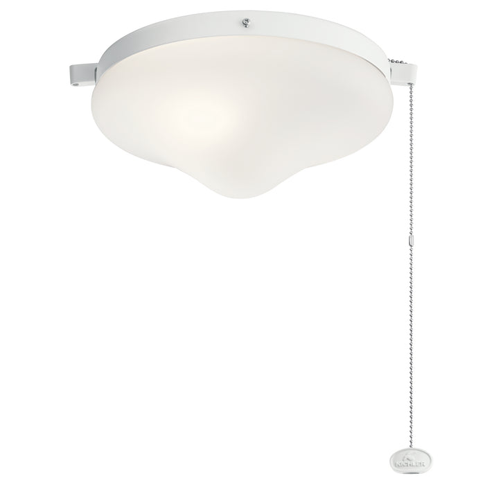 Kichler 380010MWH LED Fan Light Kit, Matte White