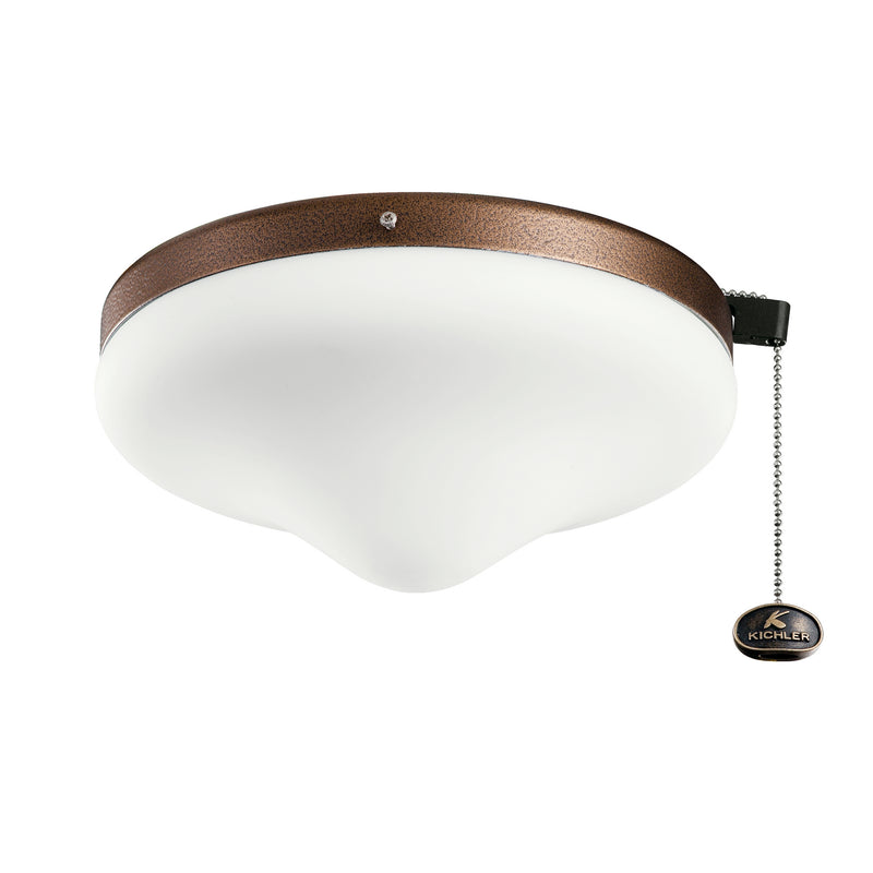 Kichler 380010WCP LED Fan Light Kit, Weathered Copper Powder Coat
