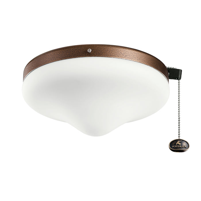 Kichler 380010WCP LED Fan Light Kit, Weathered Copper Powder Coat