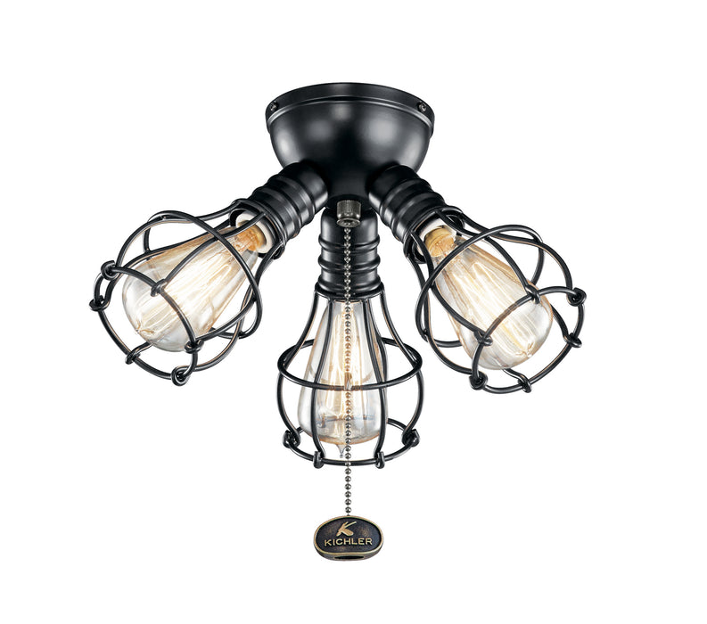 Kichler 380041SBK LED Fan Light Kit, Satin Black