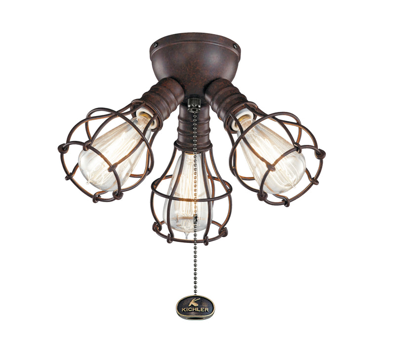 Kichler 380041TZ LED Fan Light Kit, Tannery Bronze