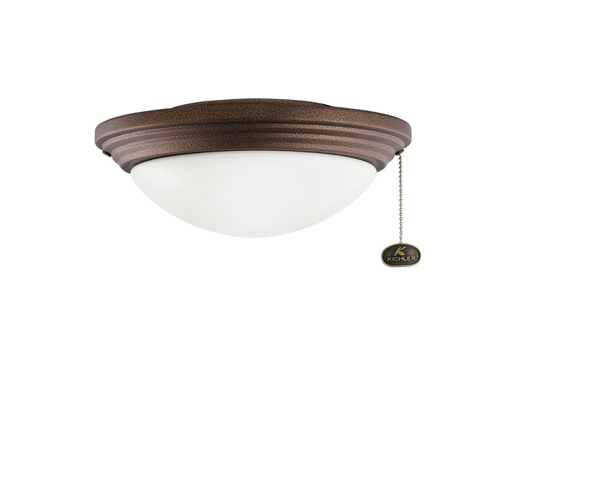 Kichler 380912WCP LED Fan Light Kit, Weathered Copper Powder Coat