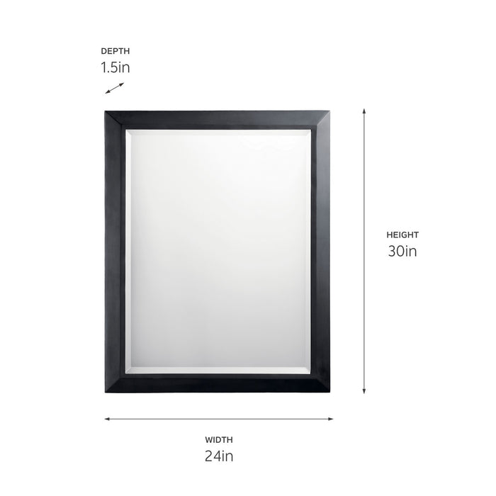 Kichler 41011BK Mirror, Black