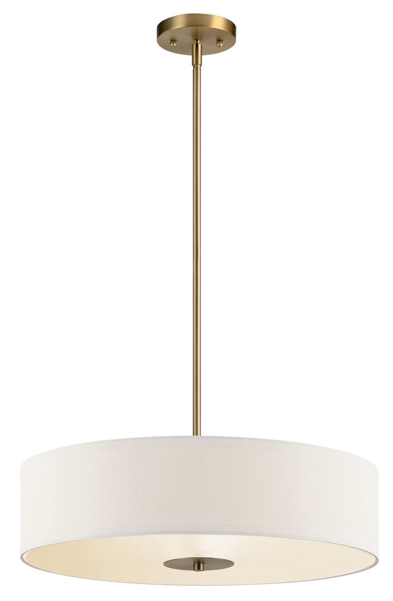 Kichler 42121CLZ Three Light Pendant/Semi Flush, Classic Bronze
