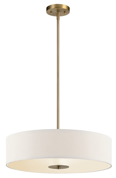 Kichler 42121CLZ Three Light Pendant/Semi Flush, Classic Bronze