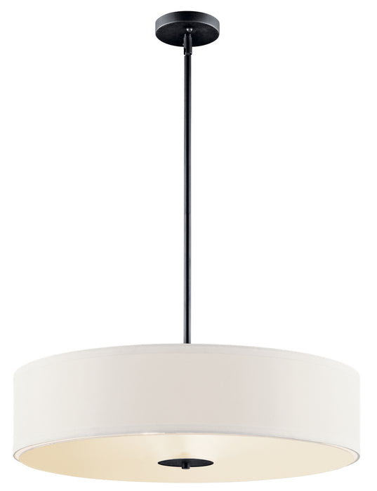 Kichler 42122BK Three Light Pendant, Black