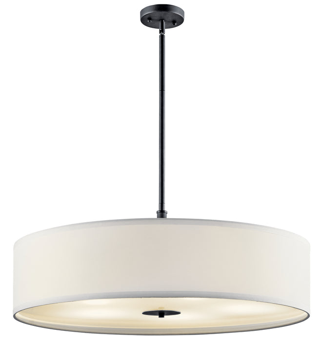 Kichler 42196BK Five Light Pendant, Black