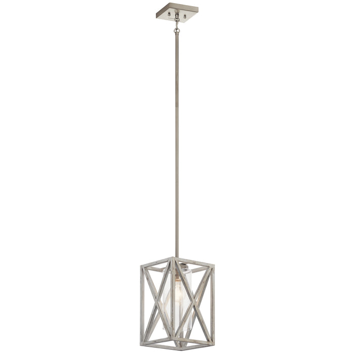 Kichler 44083DAW One Light Mini Pendant, Distressed Antique White