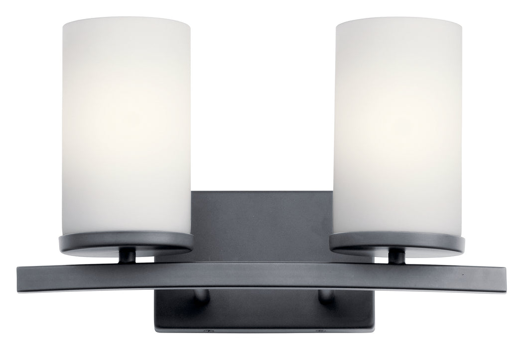 Kichler 45496BK Two Light Bath, Black