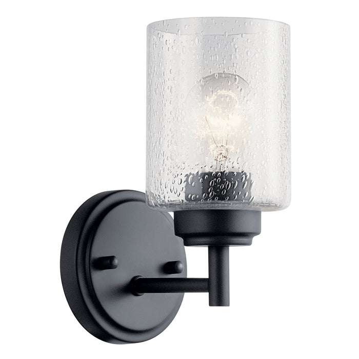 Kichler 45910BK One Light Wall Sconce, Black
