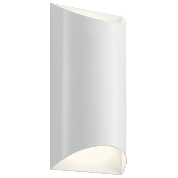 Kichler 49279WHLED LED Outdoor Wall Mount, White