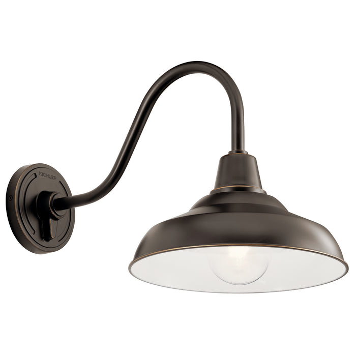 Kichler 49990OZ One Light Outdoor Wall Mount, Olde Bronze