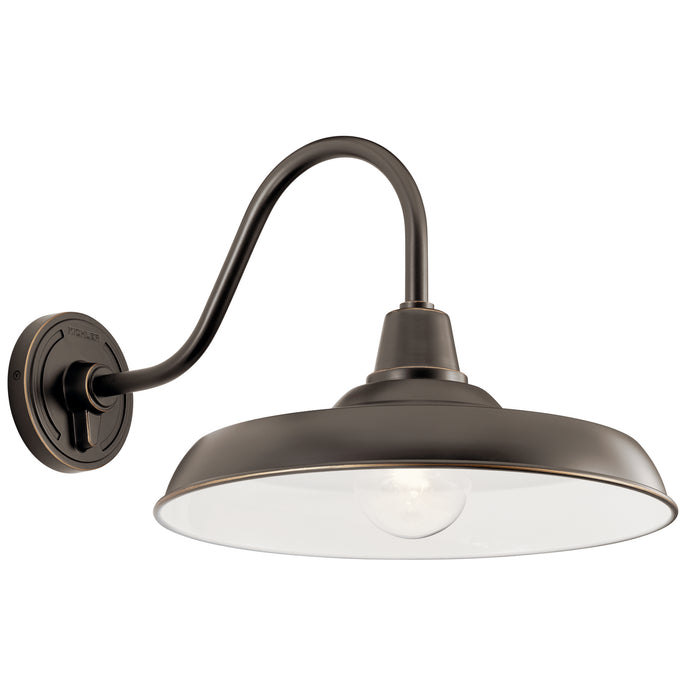 Kichler 49991OZ One Light Outdoor Wall Mount, Olde Bronze