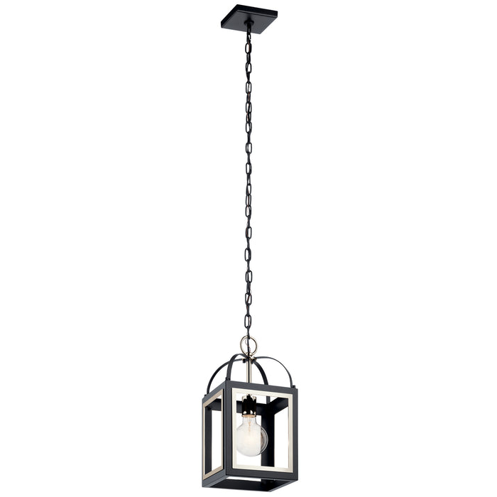 Kichler 52030BK One Light Pendant, Black