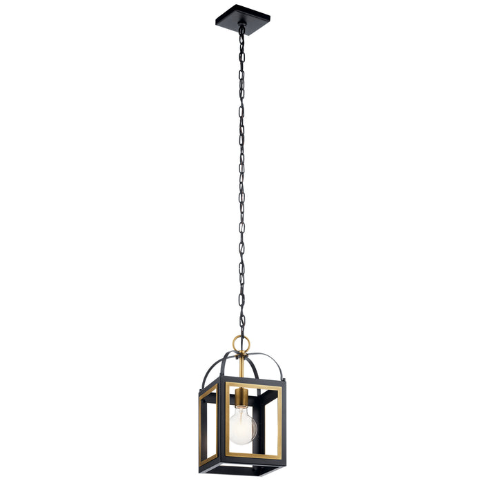 Kichler 52030BKNBR One Light Pendant, Black