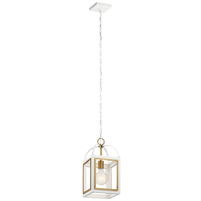 Kichler 52030WHNBR One Light Pendant, White