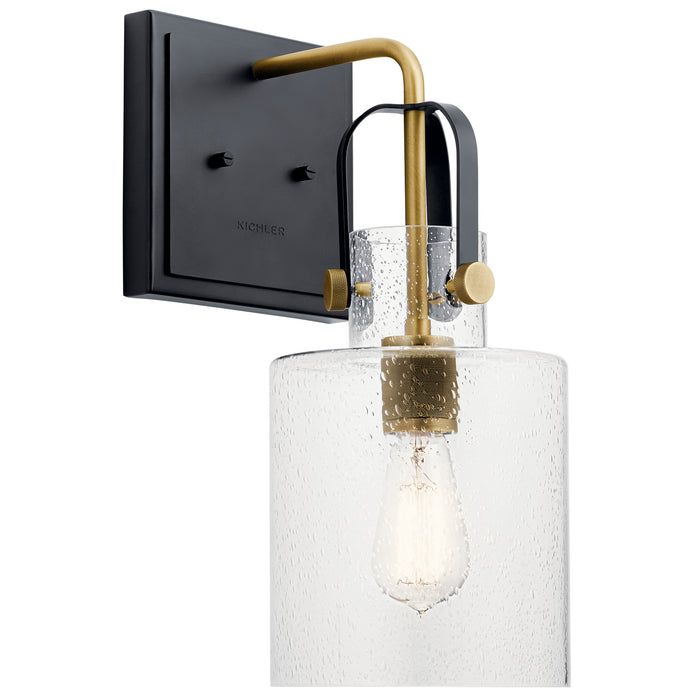 Kichler 52036NBR One Light Wall Sconce, Natural Brass