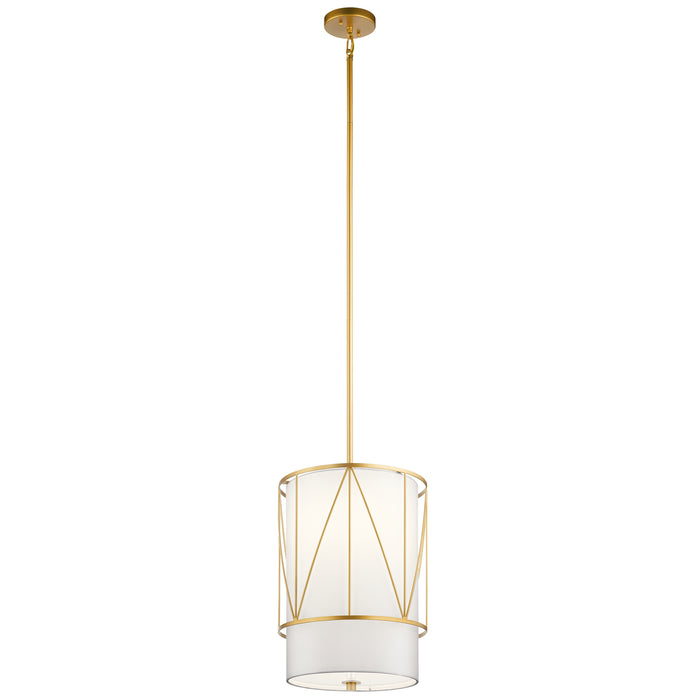 Kichler 52073CLG One Light Pendant, Classic Gold